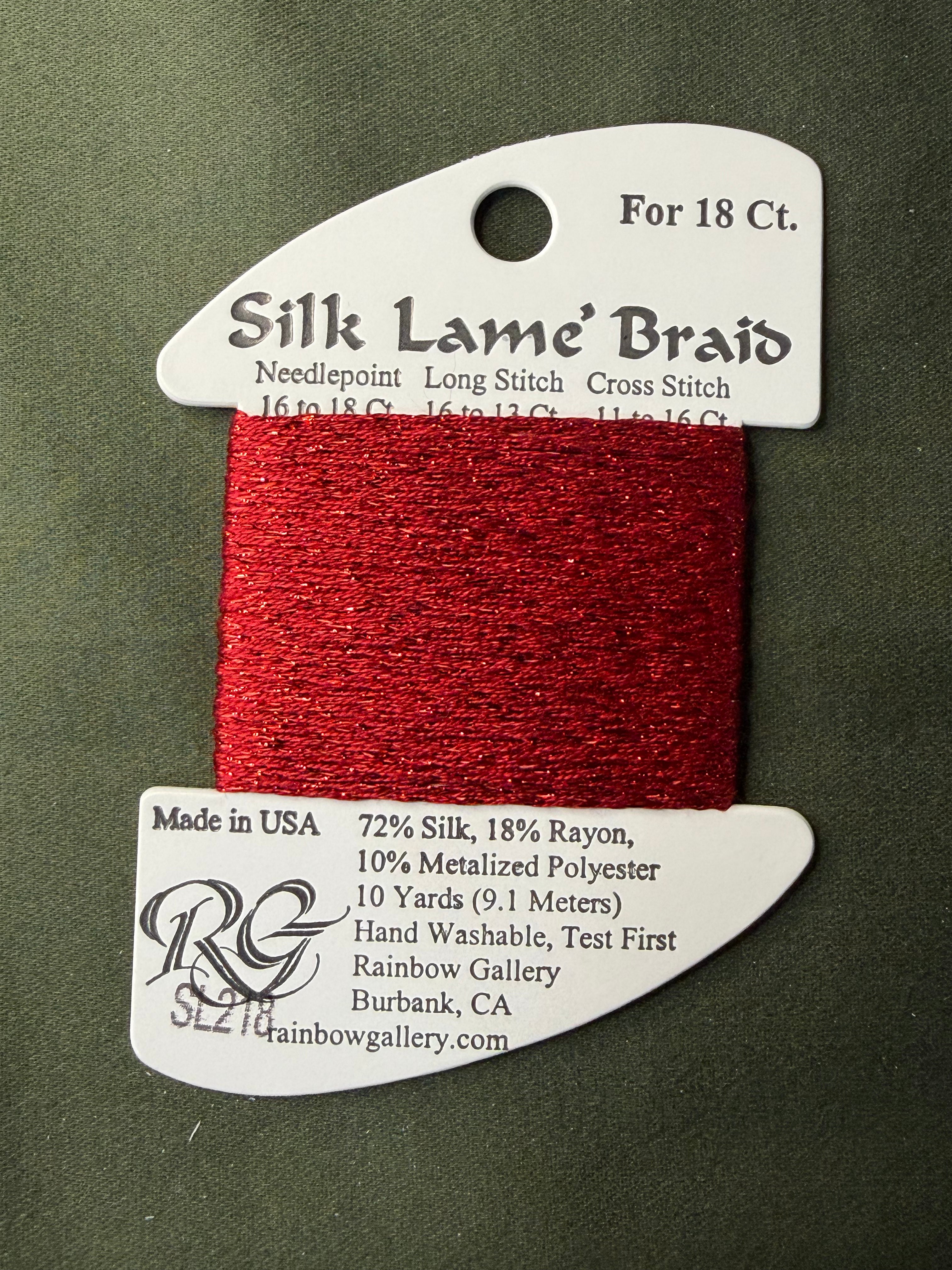 Silk Lame' Brd SL218 Corvette Red