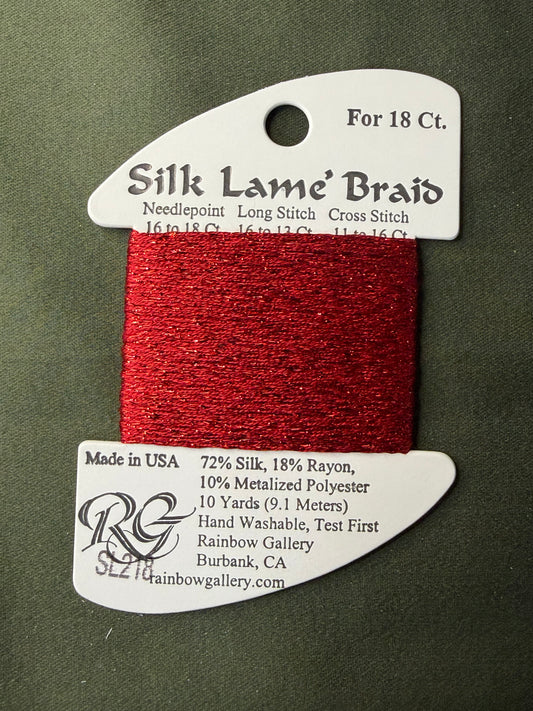 Silk Lame' Brd SL218 Corvette Red