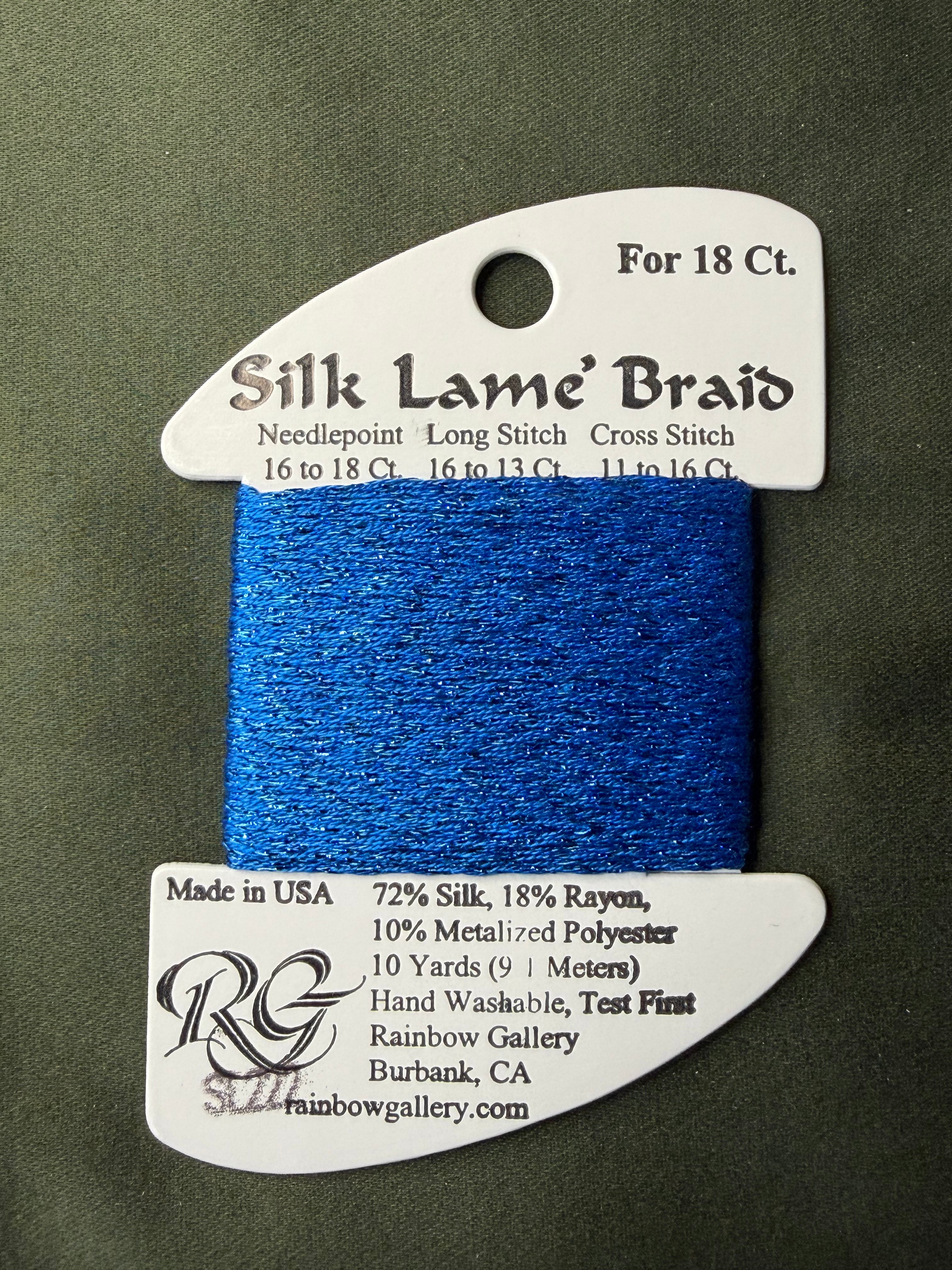 Silk Lame' Brd SL222 Brilliant Blue