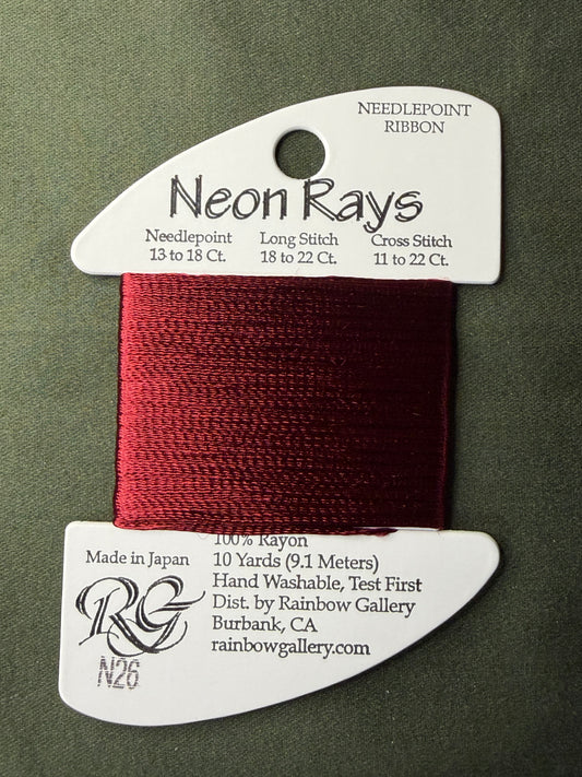 Neon Rays N26-Burgundy