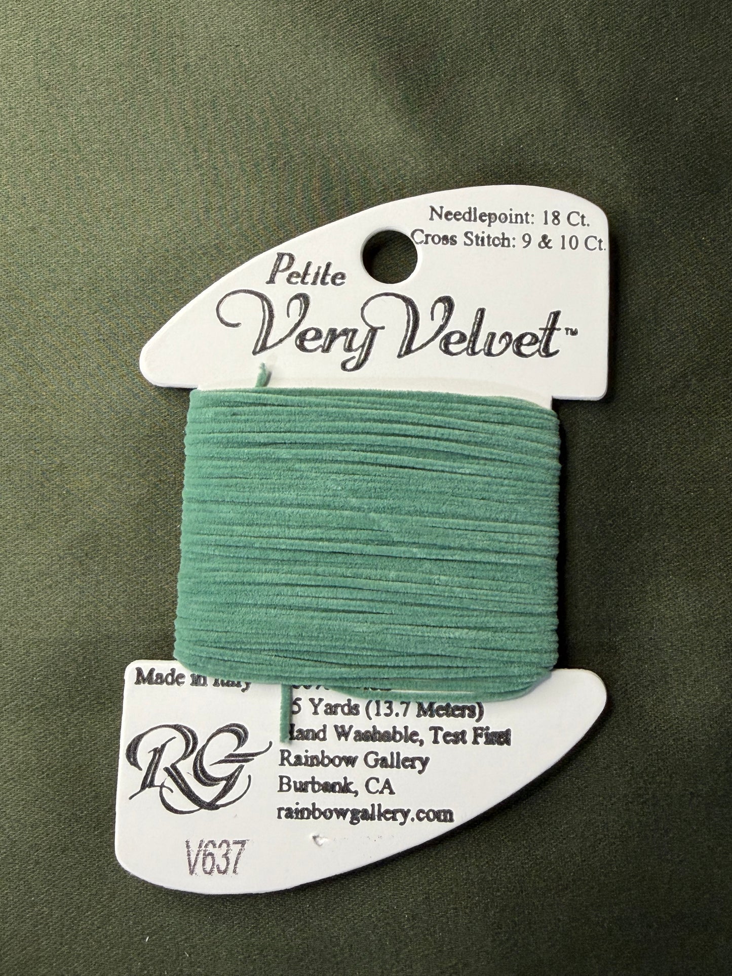 Pet V-Velvet V637-Sea Green
