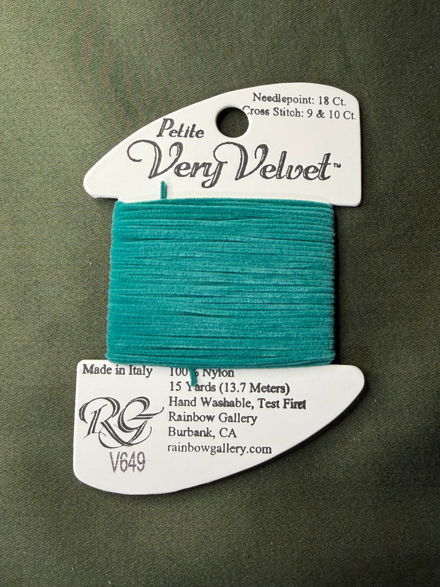 Pet V-Velvet V649-Teal