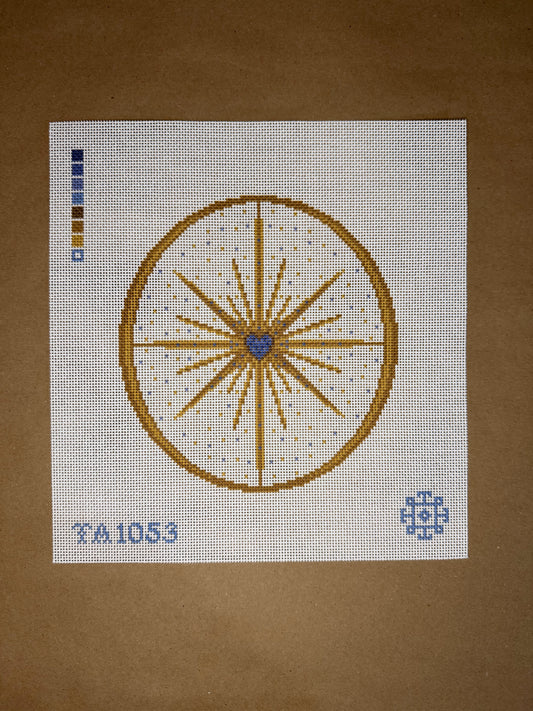 Star- White Printed Canvas