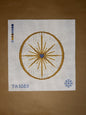 Star- White Printed Canvas