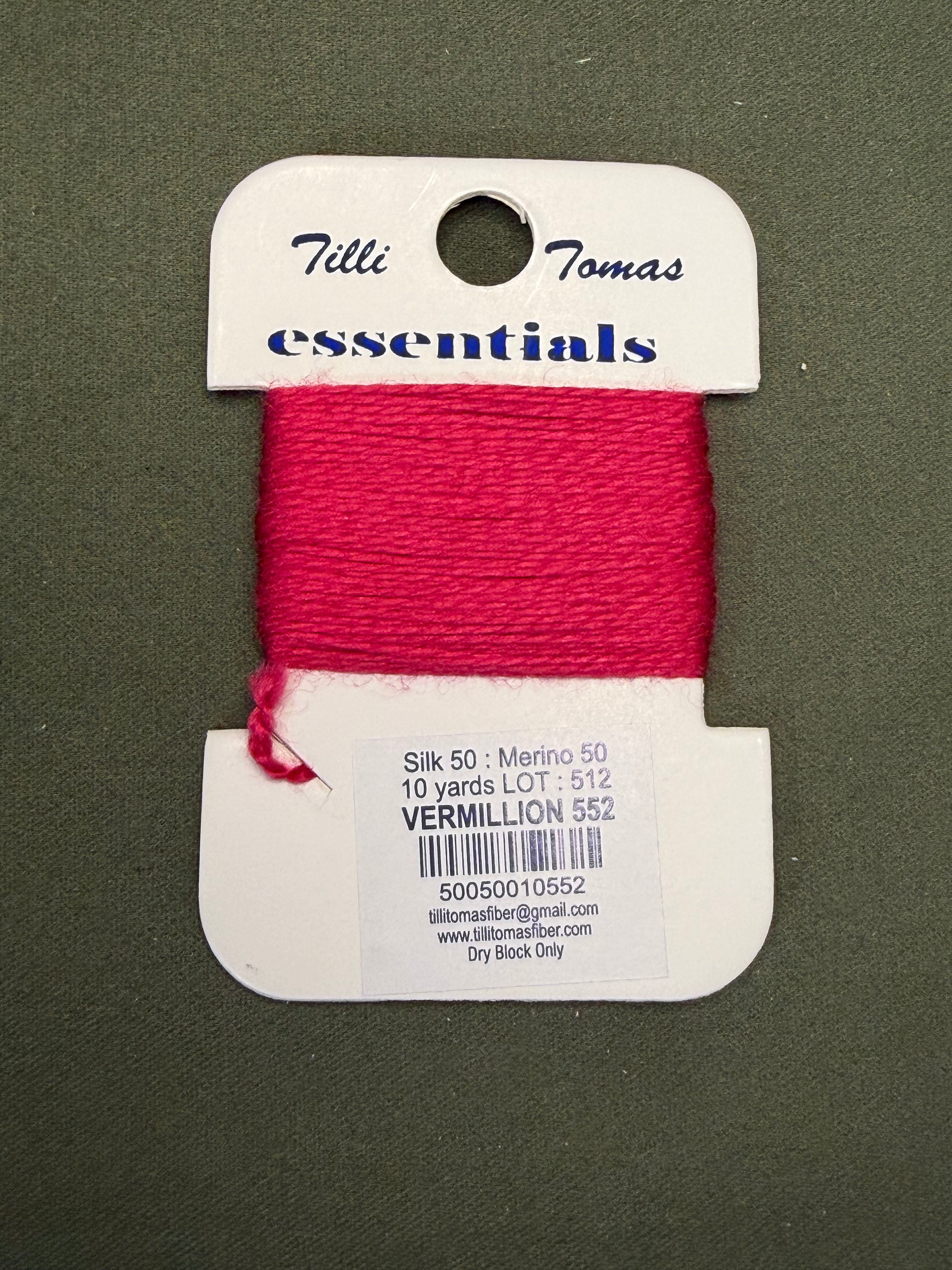 Essentials Card 552 Vermillion