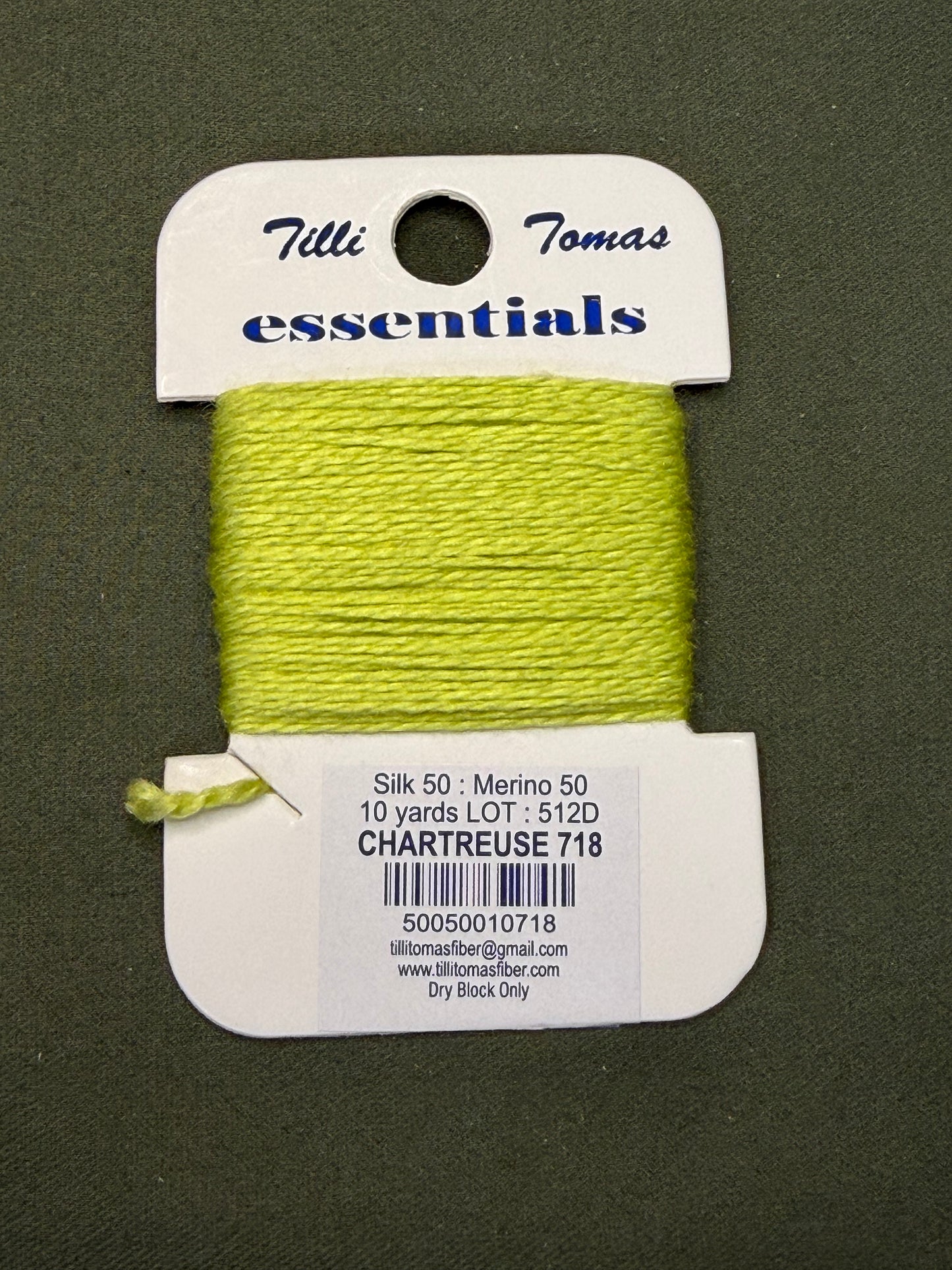 Essentials Card 718 Chartreuse
