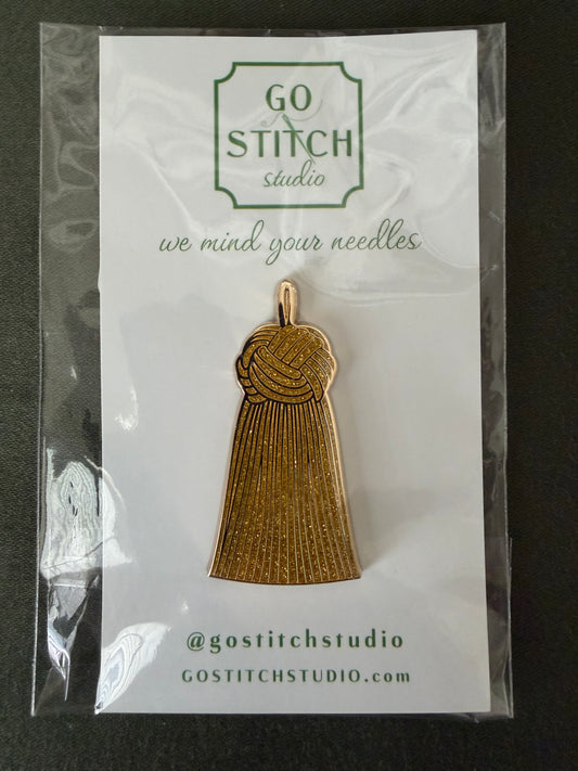 Gold French Knot Tassel Needleminder