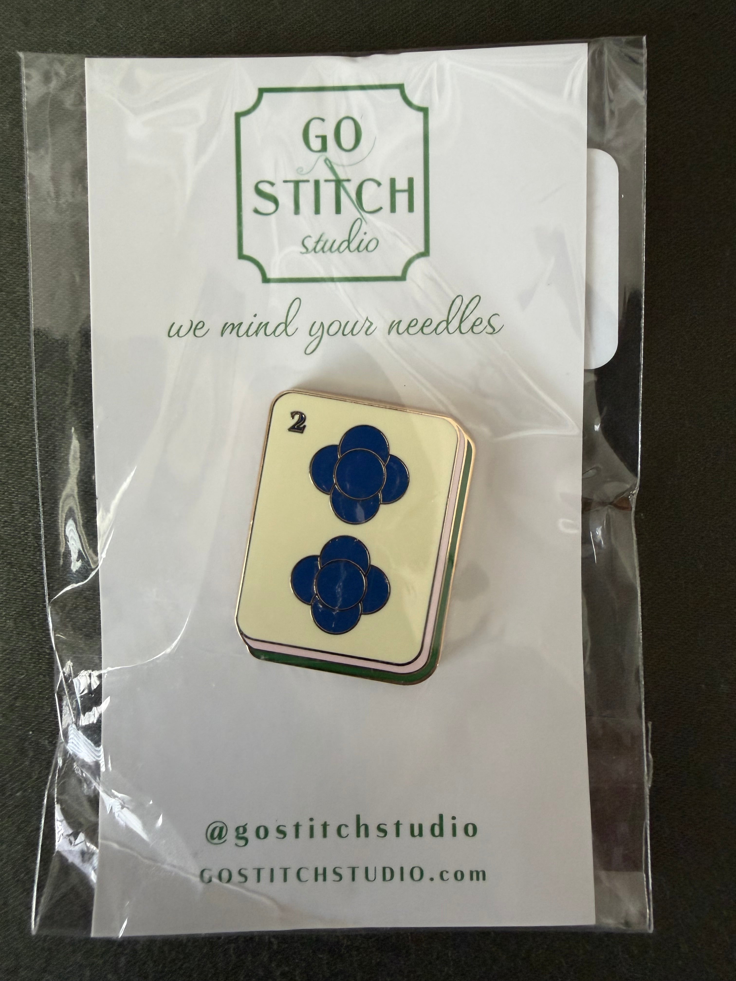 Two Dot Mahjong Tile Needleholder