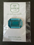 The Roosevelt Inspired Aquamarine Needleminder