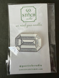 The Crown Jewel White Diamond Needleminder