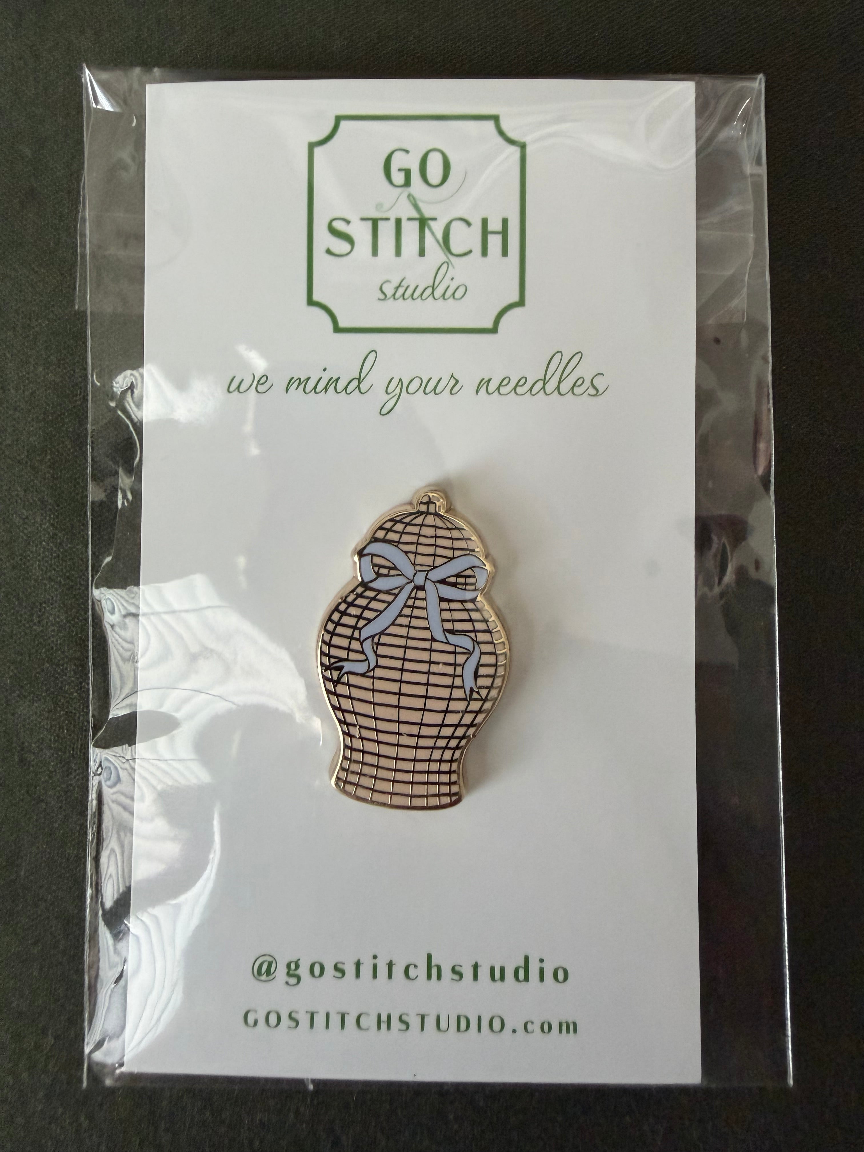 Rattan Ginger Jar Needleminder
