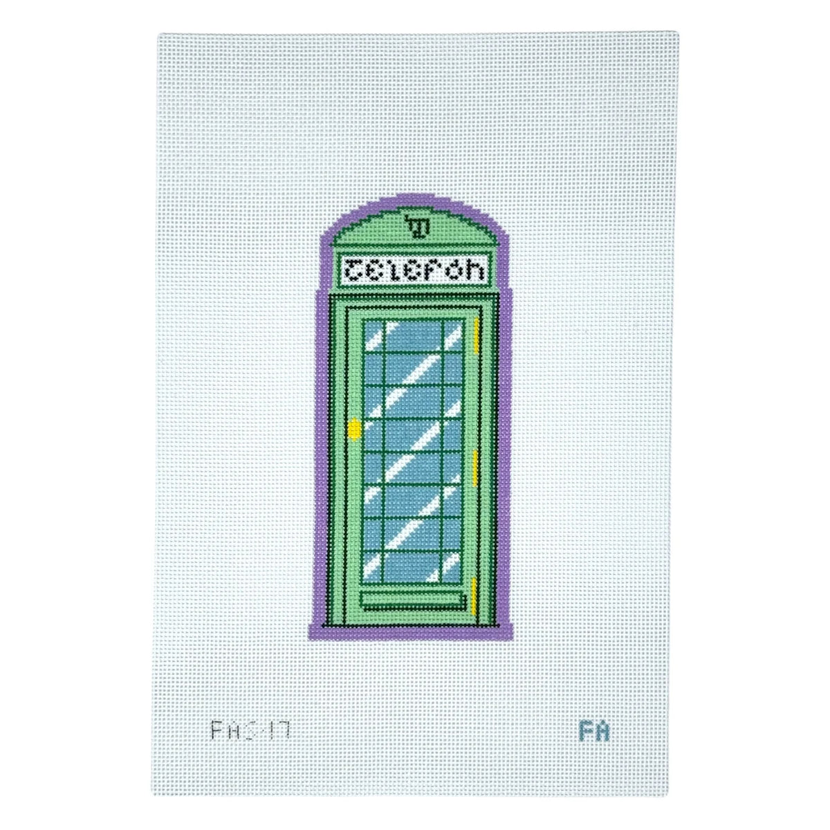 Irish Telephone Booth Needlepoint Canvas
