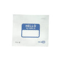 "Hello My Name Is" Needlepoint Canvas in Blue