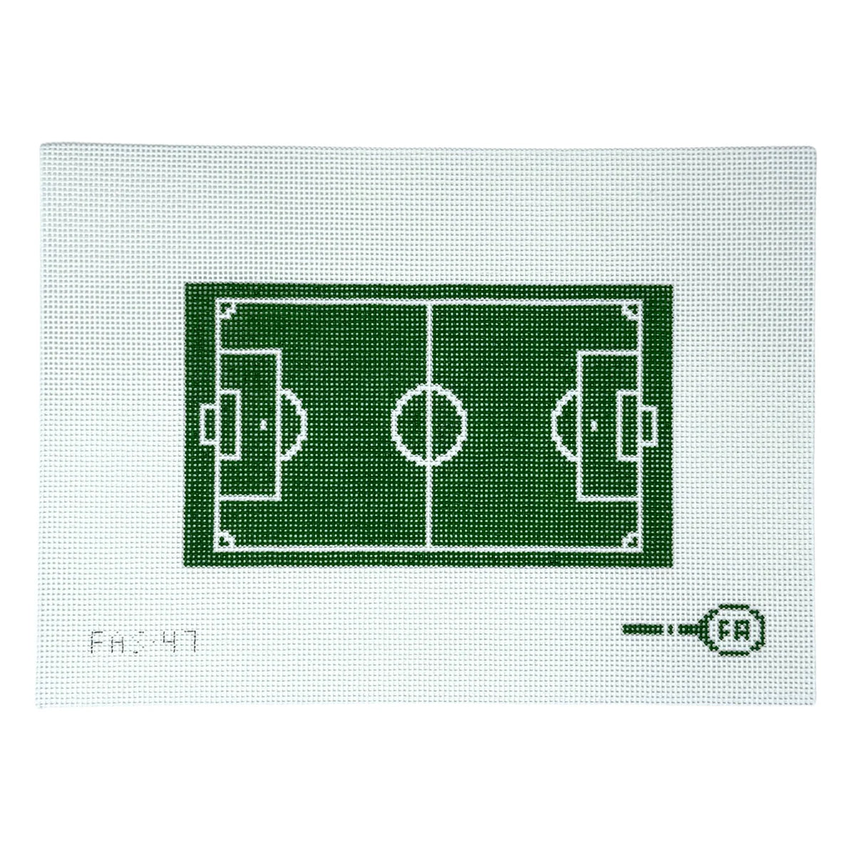 Soccer Field Needlepoint Canvas