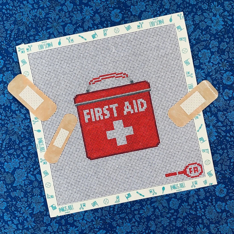 First Aid Tin Needlepoint Canvas