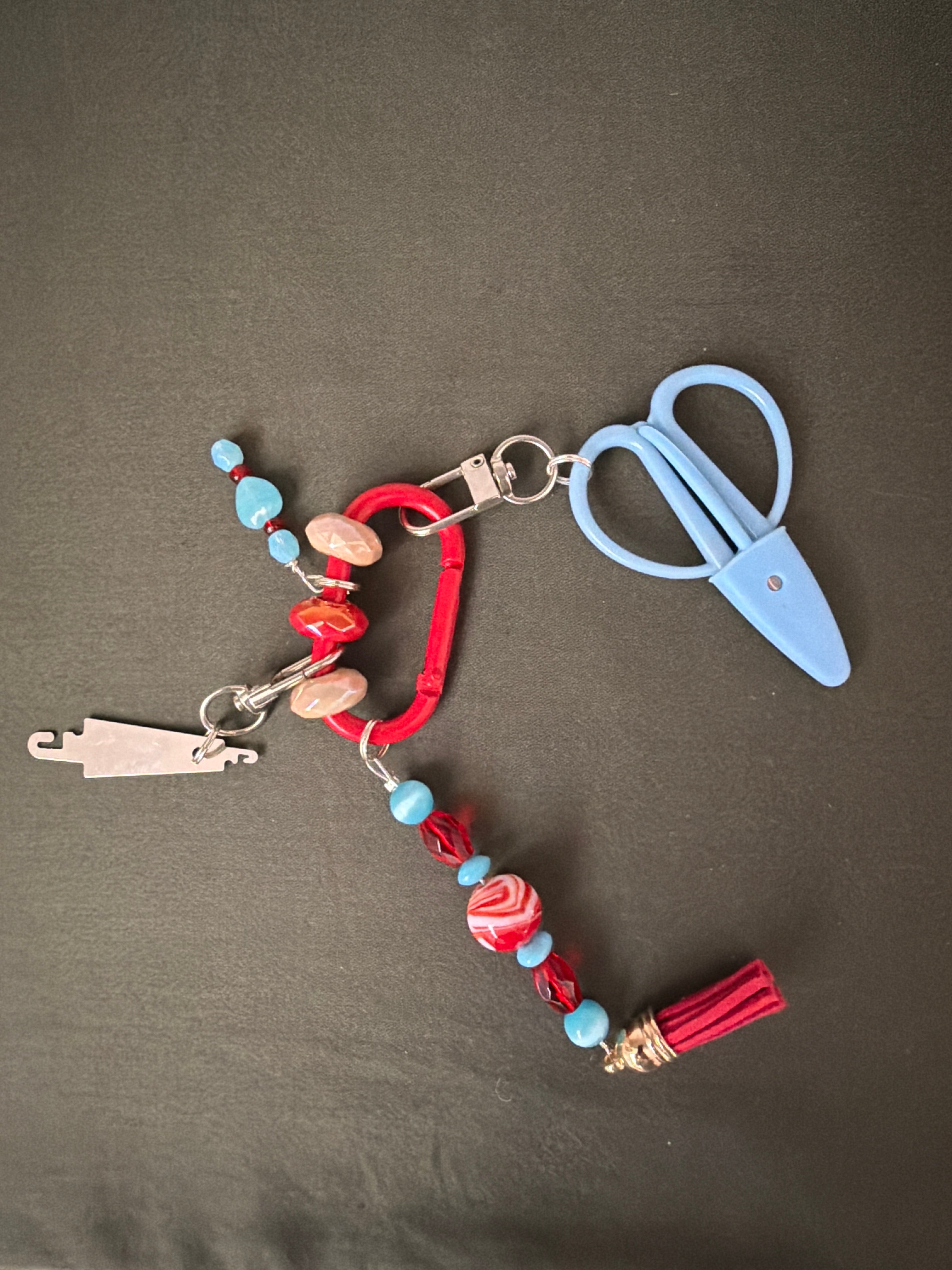 Carabiner Bag Charm Blue