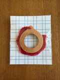 Cherry Wood Bag Tag