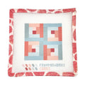 Log Cabin Quilt Block 4x4" Needlepoint Canvas