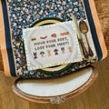Move your Feet, Lose your Meat! Needlepoint Canvas