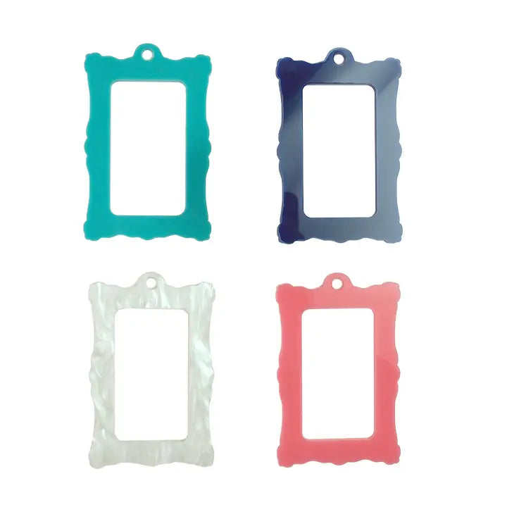 Bag Tag: Ornate Frame - NAVY