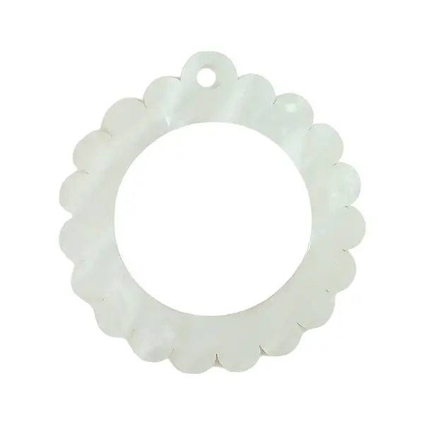 Bag Tag: Small Scallop Round