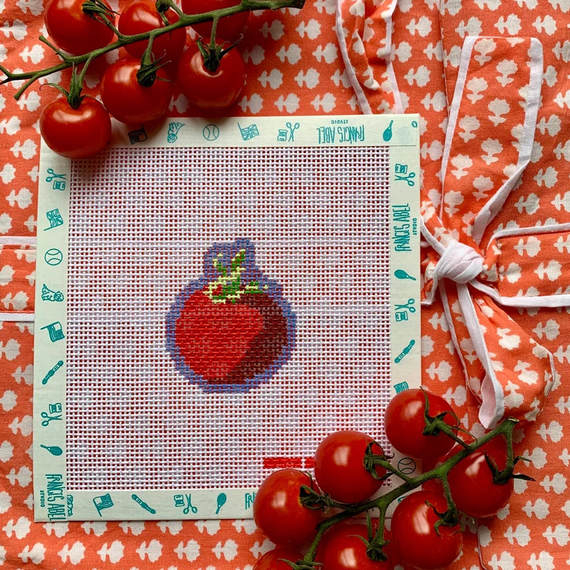 Piccolo Pomodoro / Mini Tomato Needlepoint Canvas